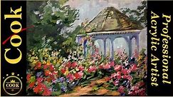 How to Paint a Gazebo and Rose Garden with Ginger Cook