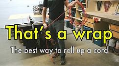 How to wrap up an extension cord