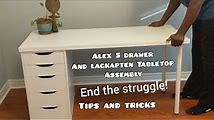 How to Build and Organize Your IKEA Alex Desk Setup