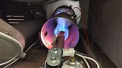 Gas burner in clothes dryer