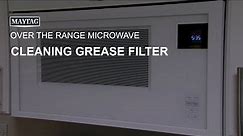 Cleaning Grease Filter on Over The Range Microwave