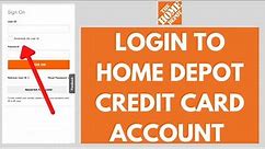 How to Login to Home Depot Credit Card Account | Home Depot Credit Card Sign In 2021