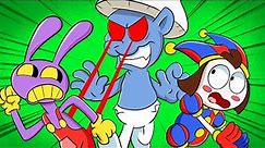 Jax and Pomni find Blue Smurf Cat!?... The Amazing Digital Circus