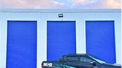 Big, 5.3m high solid slat roller shutters are Bold as a quintet, yet look refined in a Dulux Australia French Blue powder coat finish! Got a commercial or industrial business that needs a new shutter - call MGD today (02) 4942 2919. #macquariegaragedoors #newcastlebusiness #centralcoastnswbusiness #centralcoastnsw | Macquarie Garage Doors