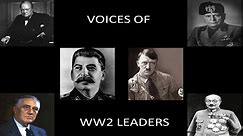 Voices of WW2 Leaders