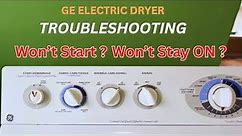 Dryer Not Start and Stay On: Step by Step Troubleshooting with a Helpful Wiring Diagram