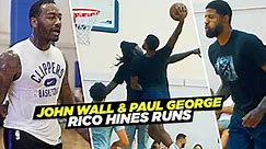"I'm HIM.. I'm BACK!" John Wall & Paul George Go OFF at Rico Hines Runs!!