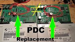 BMW Series 1 E87 PDC not working. Module replacement and programming.