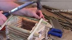 DIY Log cabin bird house