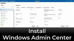 Install Windows Admin Center