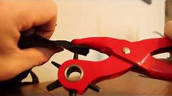 How to use a leather hole punch