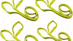 4 Pack 1" x6' Lift Sling Straps 3200 Pound Capacity Heavy Duty Lifting Slings Web Sling Tree Saver Recovery Strap Web Sling Winch Strap