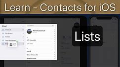 How to create and manage lists in Apple Contacts App for iPhone & iPad