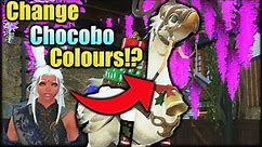 Super EASY to change chocobo colors! FFXIV Chocobo Guide