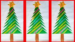 Christmas Tree Craft | Paper se christmas tree kaise banate hain | Christmas decorations ideas | DIY Christmas tree |