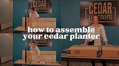 How to Assemble Your Cedar Planters Raised Garden Bed and Planter Box