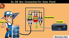Dc Db Box Connection For Solar Panel | DcDb connection diagram @ElectricianDost