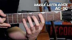 AC/DC Whole Lotta Rosie Guitar Lesson Tutorial - How to play