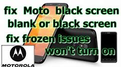 how to fix motorola Issues📲 :unresponsive Device, frozen, blank or black screen,won't turn on