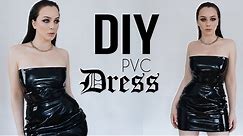 DIY PVC strapless bodycone DRESS ( 🅔🅐🅢🅨 )| Tijana Arsenijevic