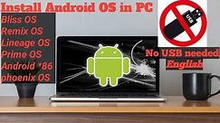 Install android os in your PC|No need pendrive or USB|Dual boot