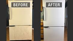 PAINTING A RUSTY REFRIGERATOR | From Rusty to Brand New with Rust-Oleum Appliance Epoxy