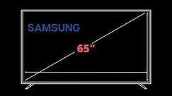 Samsung 65-inch TV Dimensions - COMPLETE GUIDE | Decortweaks