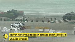 Taiwan military holds beach defence drill in simulated Chinese invasion