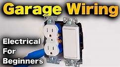 How To Wire A Garage - Receptacles, Switches, Lights, and Fan Installation!