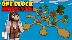 I Built a MASSIVE ISLAND EXPANSION on ONE BLOCK Minecraft Hardcore
