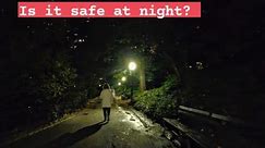 4k NYC Walk. Central Park at Night.