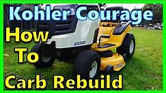 Cub Cadet Lawn Tractor ~ Kohler Courage 19-20hp Factory Carb Cleaning / Rebuild