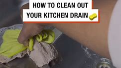 How to clean a kitchen sink drain