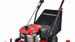 PowerSmart Self Propelled Lawn Mower Gas Powered, 21 Inch, 3-in-1 Mower with Bag, 4-Stroke 209cc OHV 4-Stroke Engine, Oil Included