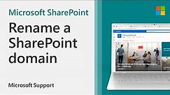 How to change your SharePoint domain name | Microsoft