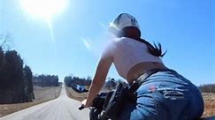 #kawasakininja #zx6r636 #squidlife #zx6r #viralvideo #baddiesonbikes #womenwhoridemotorcycles #motogirls #blueeyes #chickswhoride #baddies #fyp | Skye