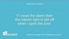 Door open light on my GE upright freezer stays on. The alarm