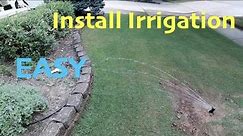 How to Install an Irrigation System // EASY DIY Install