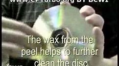 Como tirar arranhões de um CD DVD CD-RW R+ R- double face