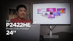 Dell 24" Monitor Unboxing, Set up & Testing - P2422HE - USB-C Hub Productivity Monitor