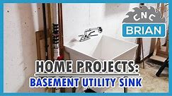 Home Projects: How to Install a Basement Utility/Laundry Sink