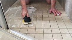 How to clean a tile shower floor