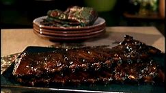 Honey-Mustard Glazed Ribs in Oven and Broiler