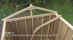 How To Build A Shed - Part 7 - Shed Roof Framing