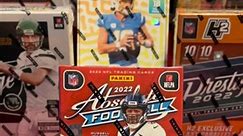 2022 Panini Absolute Football 6-Pack Blaster Box (Green Parallels!) Each Box contains Three Green Parallels! Chase a 200-card set of all the hottest rookies, legends and stars of the NFL which features 100 Base and 100 Rookies. Look for Rookie Autographs from all the top 2022 NFL Prospects including Malik Willis, Kenny Pickett, Aidan Hutchenson, Garrett Wilson and many more! Hunt for stunning inserts, which include Rookies and current NFL stars with Introductions, By Storm, Draft Diamonds, Star 
