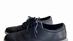 Cole Haan Grand 0S Oxford Lace Up Dress Navy Blue Leather Shoes 10
