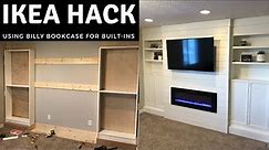 IKEA Billy Bookcase Hack - DIY Built-In Shelves