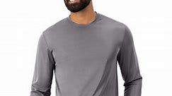 Hanes Men's and Big Men's Cool Dri Performance Long Sleeve T-Shirt (40 UPF), Up to Size 3XL