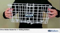 Just Walkers: Drive Walker Basket for 1" Folding Walkers