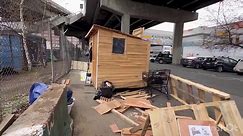 Tiny homes built by homeless in some neighborhoods in Portland